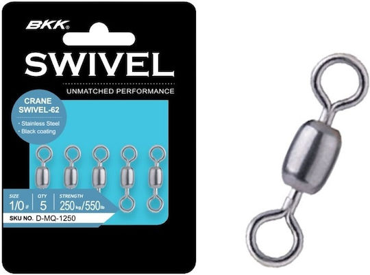 Sârmă Split Ring Bkk Crane Swivel 62 #1/0