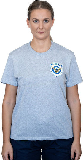 Tricou Aviației Unisex Gri Cu Imprimeu Gri