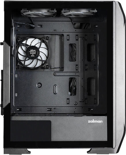 Zalman N7 PLUS V2 Gaming Midi Tower Κουτί Υπολογιστή με Πλαϊνό Παράθυρο Μαύρο