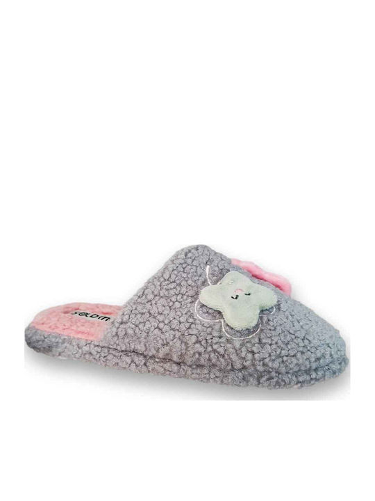 Winter Women's Slippers Gray