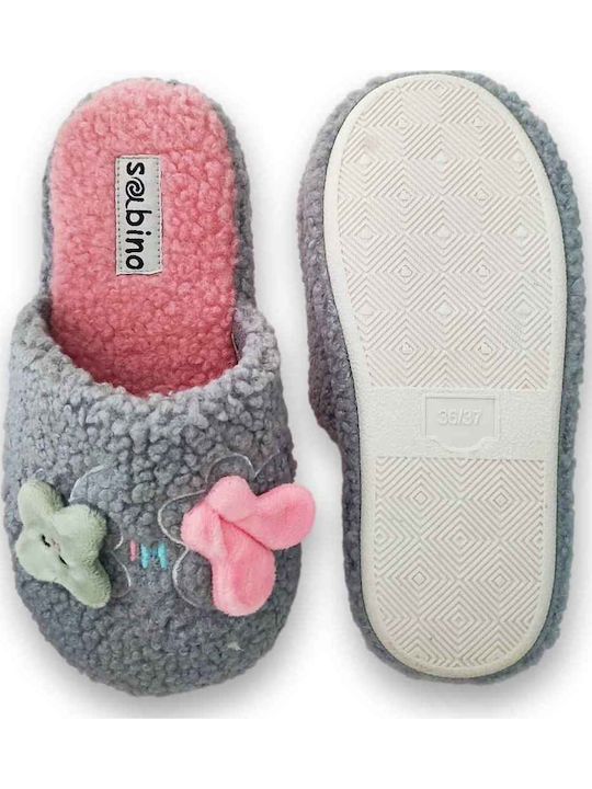 Winter Women's Slippers Gray