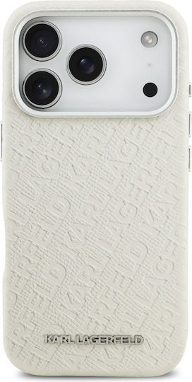 Karl Lagerfeld Back Cover Plastic / Silicone Beige (iPhone 17 Pro)