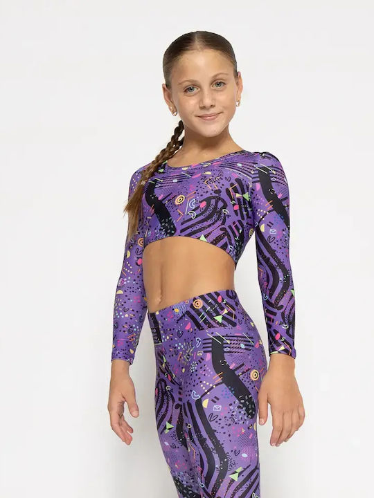 Kinderhemd Langarm Purple