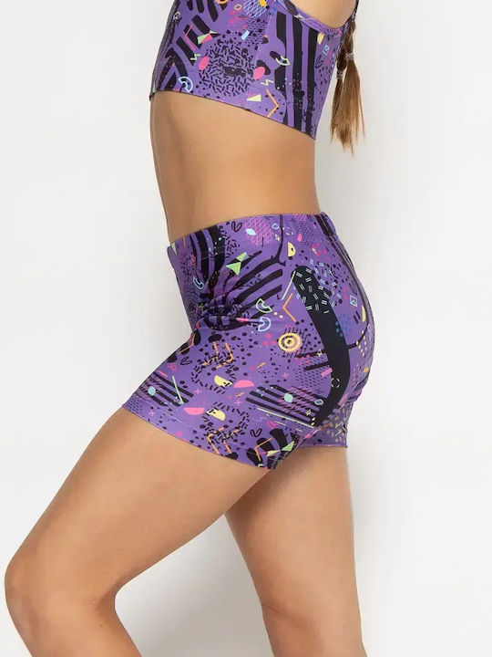 Kids Legging Short Purple