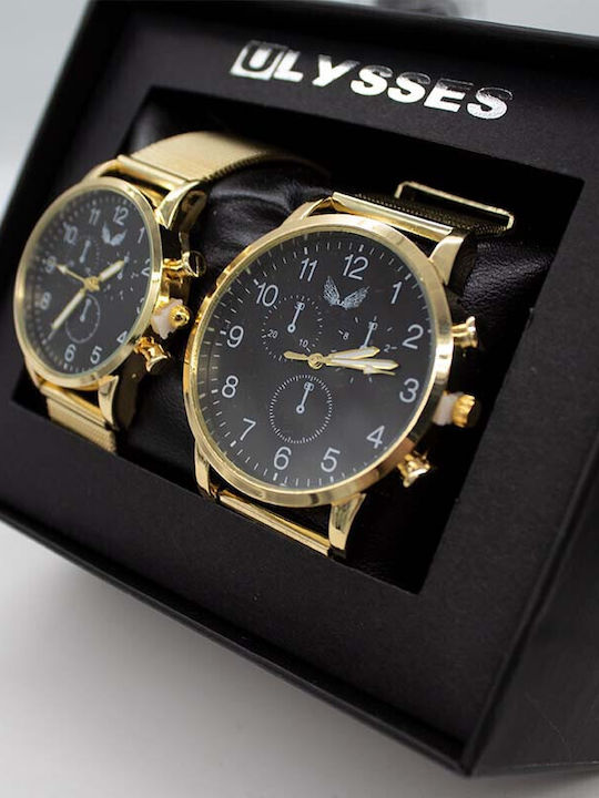 Velve Damen Uhr mit Gold Metallarmband