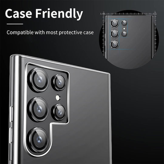 Camera Protection Tempered Glass Silver for the Samsung Galaxy S22 Ultra 5G