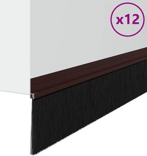 vidaXL Zugluftstopper Tür in Braun Farbe 1mx9.5cm