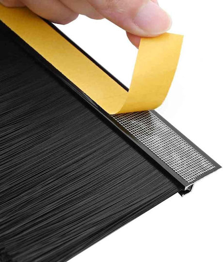 vidaXL Zugluftstopper Tür in Schwarz Farbe 1mx9.5cm
