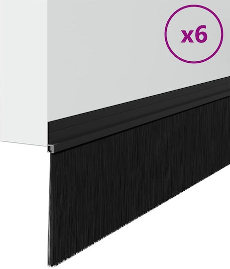 vidaXL Zugluftstopper Tür in Schwarz Farbe 1mx11cm