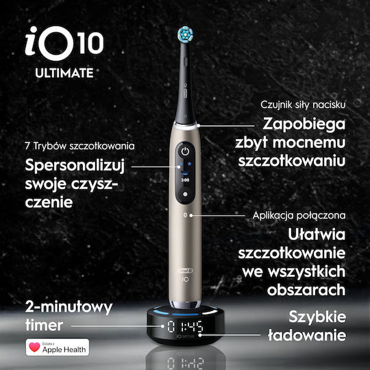 Oral-B Io 10 Water Flosser with Pressure Sensor and Travel Case Gold