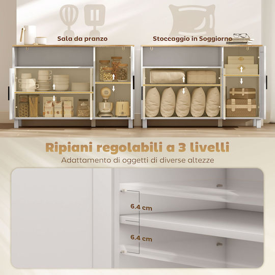 Ντουλάπι Κρεμαστό Λευκό 110x33x75εκ.