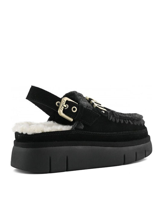 Bounce Strap Closed Women's Slippers Black