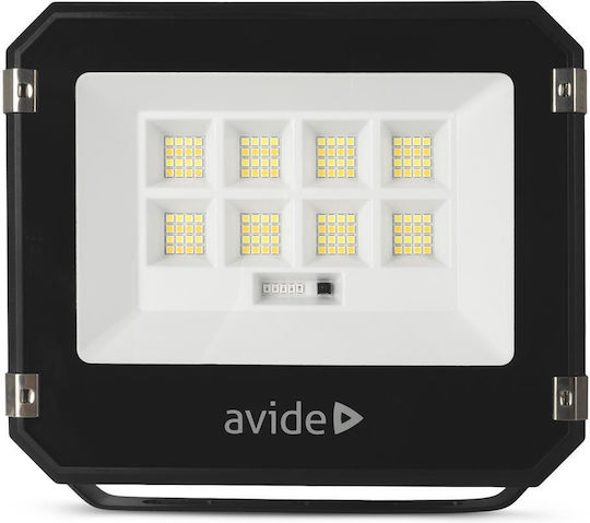 Avide Solar LED Floodlight 50W Warm to Cool White with Remote Control