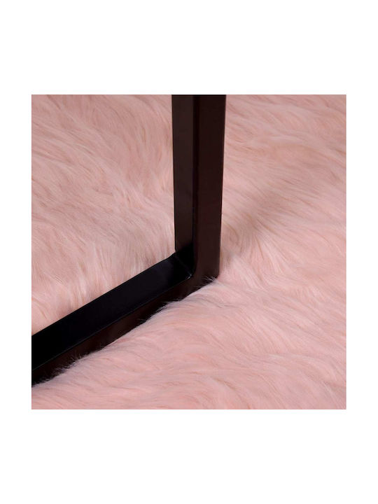 vidaXL Χαλί Δερμάτινο 80x150cm Ροζ