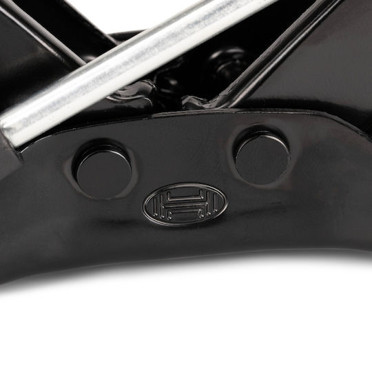 Heyner Jack Foarfecă 1.5t Șa Rotundă + Tălpă De Cauciuc Înlocuibilă + Manivelă I Tüv & Gs I Cric De Mașină Manivelă Pentru Mașini De Pasageri Suv Camioane Ușoare Negru