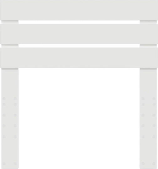 vidaXL Wooden Bed Headboard White 80x100cm