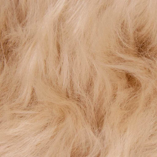 vidaXL Teppich Kamin Rechteckig Leder Beige