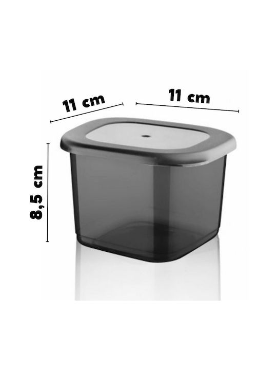 Set 12 Bucăți Vaze Utilizare Generală Cu Capac Sticlă Gri 500ml 12 Bucăți