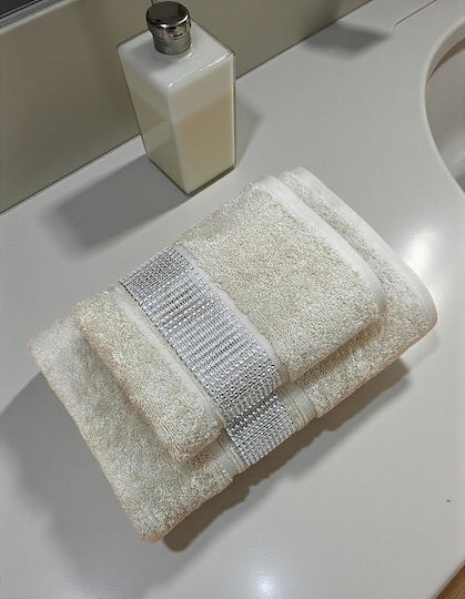 Linea Home Face Towel Beige 2 Pieces Weight 500gr/m²