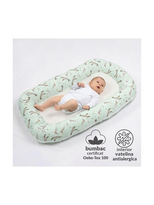 Kidizi Βρεφικό Μαξιλάρι Φωλιά Memory Foam Πράσινο