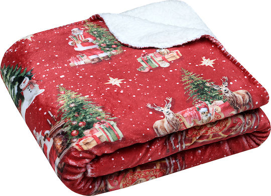 Telefoane fără fir Pătură de Canapea 130x160cm S-f Noel Rouge Telefoane fără fir Pătură de Canapea 130x160cm S-f Noel Rouge