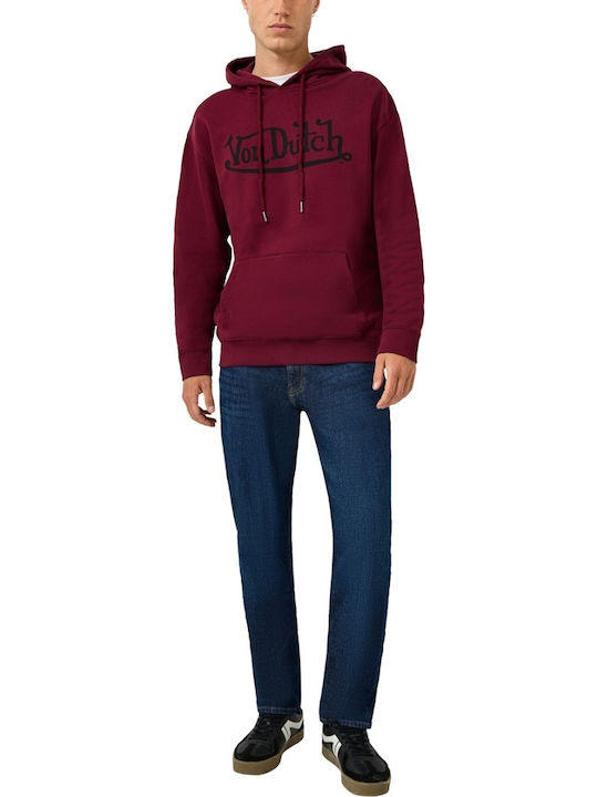Sweatshirt with Hood Bordeaux