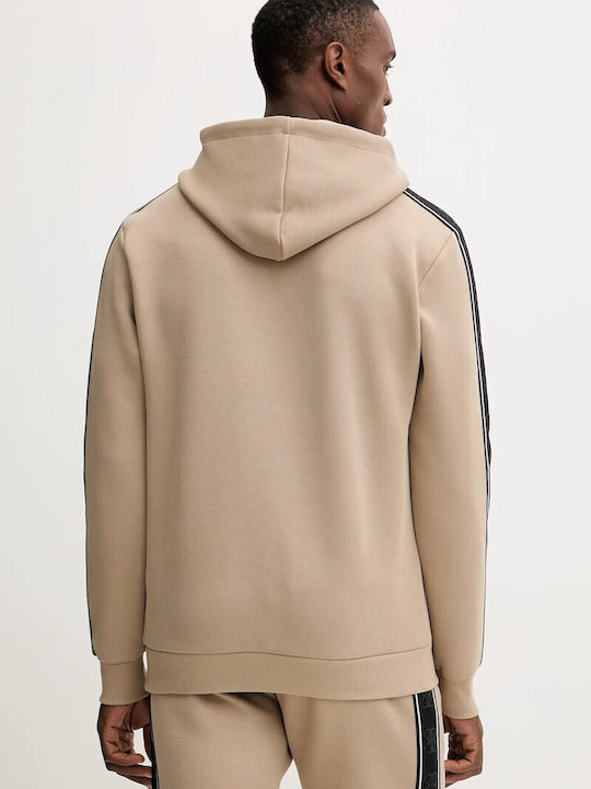 Sweatshirt with Hood Beige