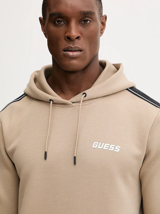 Sweatshirt with Hood Beige
