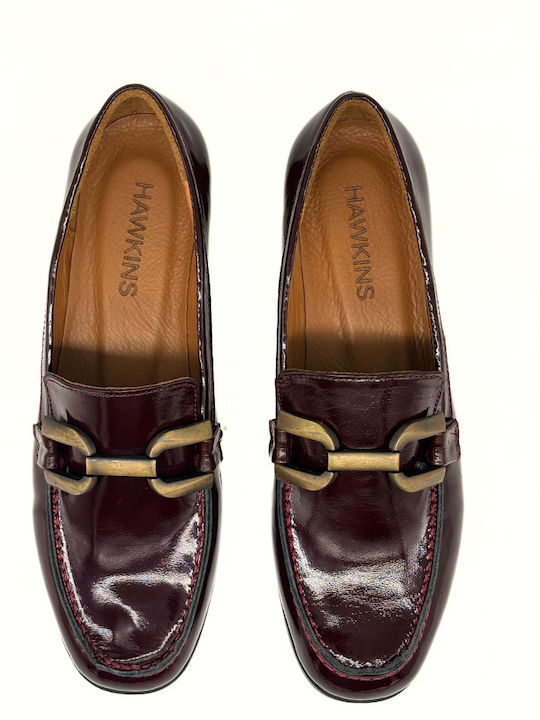 Women's Loafers in Burgundy Color