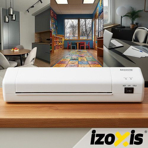 Izoxis Desktop Laminator for A4 250 Microns with Cutter