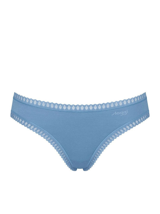 Βαμβακερά Femei Slip 3Pack cu Dantelă Khaki, Navy, Printed