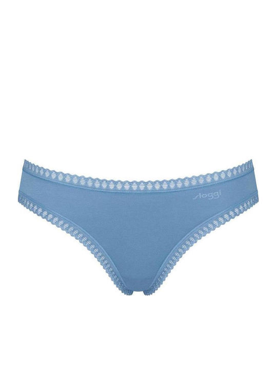 Βαμβακερά Femei Slip 3Pack cu Dantelă Khaki, Navy, Printed