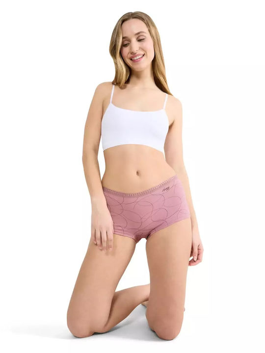 Βαμβακερά Women's Boxer 3Pack Beige