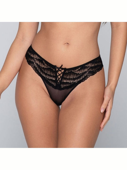 Women's Brazil with Lace Black