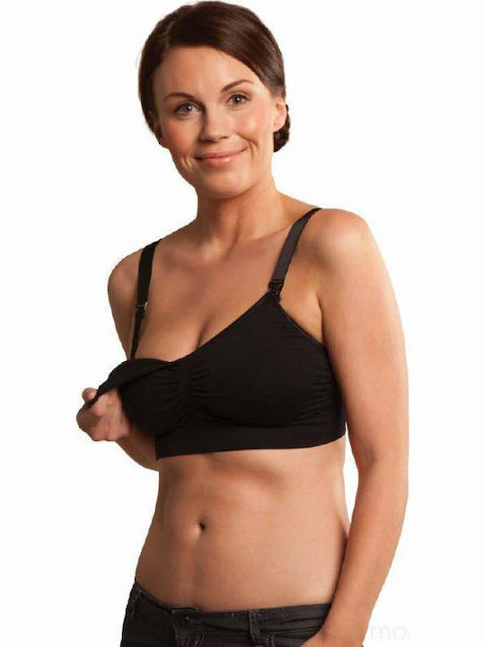 Carriwell Padded Сутиен за бременност и кърмене с щипки Бял