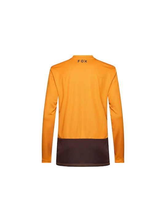 Fox Ranger Men's Long Sleeve Cycling Jersey Mountain Bike Yellow