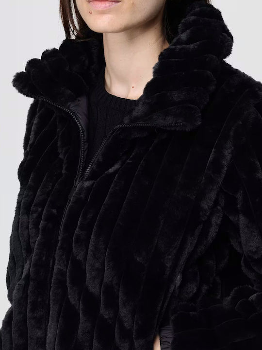 Women's Short Fur Black