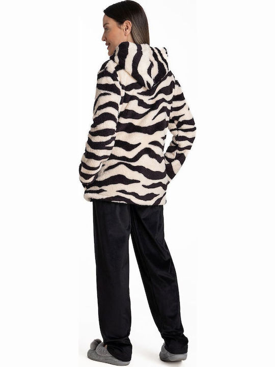 Relax Lingerie Winter Damen Pyjama-Jacke