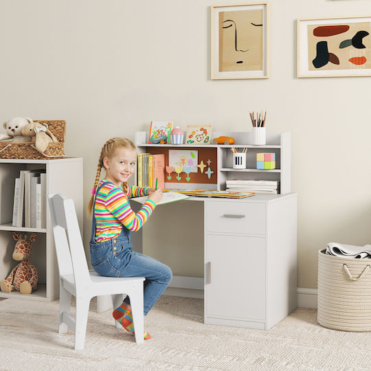 Kinder Schreibtisch Weiß 90,2x48,1x90,8cm