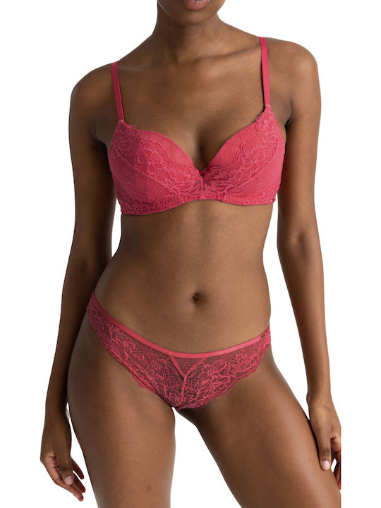 Dorina Saylor Red Brazilian Lace