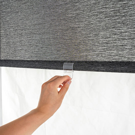 Roller Blinds 160x160 Grace Cordless Graphite 551662 160w x 160h
