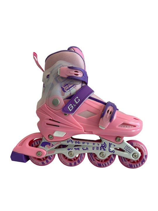 Grass & Co Inline / Quad Αυξομειούμενα Rollers Ροζ Παιδικά Grass & Co Inline / Quad Αυξομειούμενα Rollers Ροζ Παιδικά