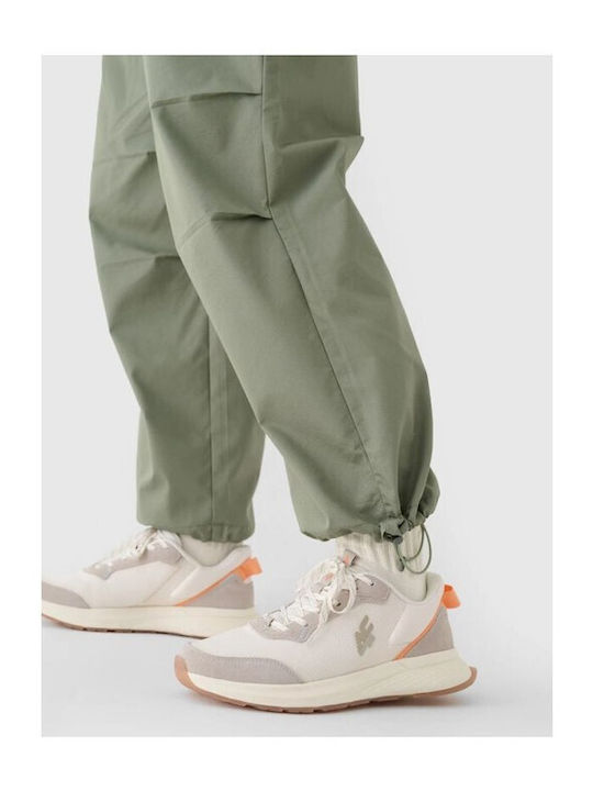 Damen Stoff Hose in Lockere Passform Grün
