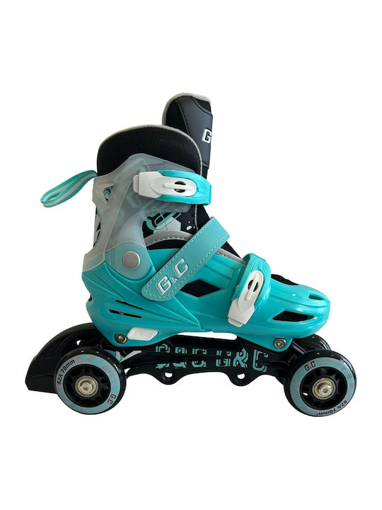 Grass & Co Kids Adjustable Inline / Quad Rollers Blue