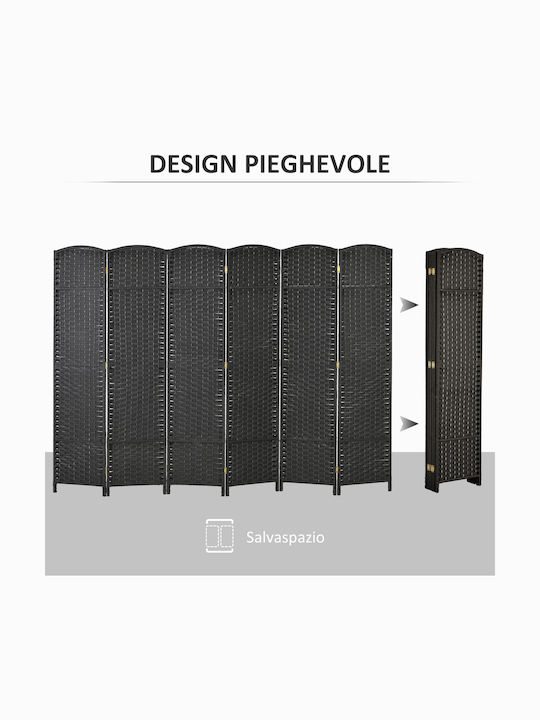HomCom Διακοσμητικό Παραβάν Μεταλλικό 240x170cm