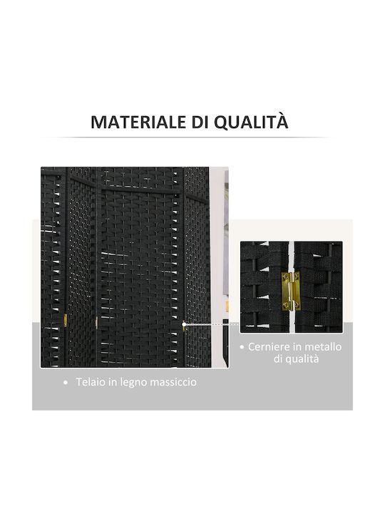 HomCom Διακοσμητικό Παραβάν Μεταλλικό 240x170cm