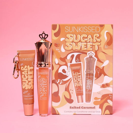 Sunkissed Sugar Sweet Lip Duo Salted Caramel Scent Lip Gloss & Lip Conditioner Set Su31928