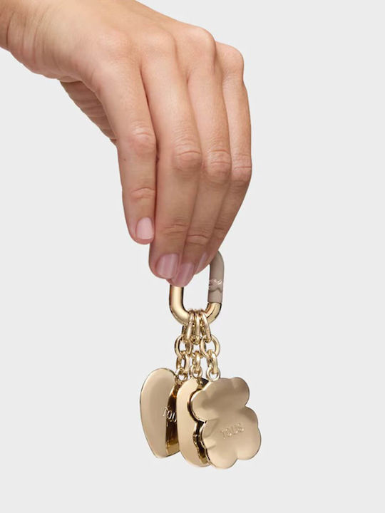 Tous Pack Keychains Hold Pendants Gold Metallic 0350000435