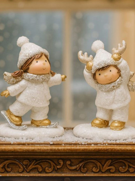 +Efo Christmas Plastic Figure Toddler Height 9.5cm 2pcs