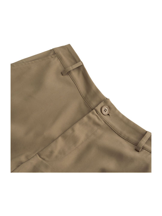 Damen Stoff Hose Tabac Brown